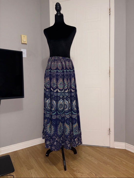 No Brand Dresses & Skirts - Bohemian Navy Paisley Bangkok Maxi Skirt - Women
